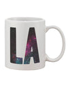 11 oz Coffee Mug with LA Outer Space Design - TooLoud-11 OZ Coffee Mug-TooLoud-White-Davson Sales