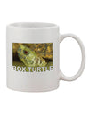 11 oz Coffee Mug with Menacing Turtle Design - TooLoud-11 OZ Coffee Mug-TooLoud-White-Davson Sales