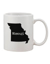 11 oz Coffee Mug with Missouri - United States Shape Print - TooLoud-11 OZ Coffee Mug-TooLoud-White-Davson Sales