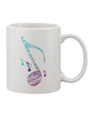 11 oz Coffee Mug with Music Note Typography - TooLoud-11 OZ Coffee Mug-TooLoud-White-Davson Sales