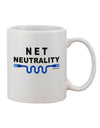 11 oz Coffee Mug with Net Neutrality Print - TooLoud-11 OZ Coffee Mug-TooLoud-White-Davson Sales