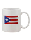 11 oz Coffee Mug with Puerto Rico Flag Print - TooLoud-11 OZ Coffee Mug-TooLoud-White-Davson Sales