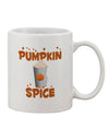 11 oz Coffee Mug with Pumpkin Spice Latte Hearts Print - TooLoud-11 OZ Coffee Mug-TooLoud-White-Davson Sales