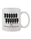11 oz Coffee Mug with Text Print featuring Twelve Drummers Drumming - TooLoud-11 OZ Coffee Mug-TooLoud-White-Davson Sales