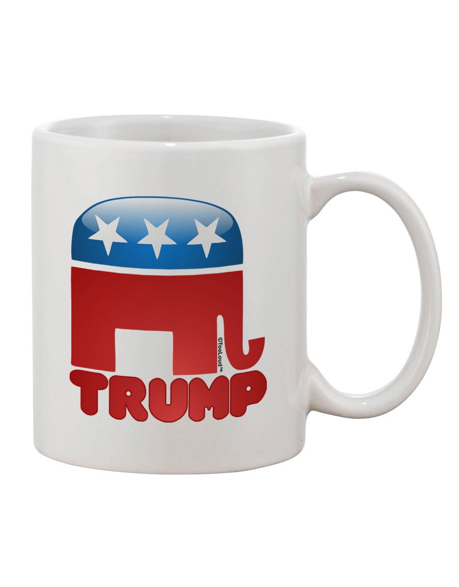 11 oz Coffee Mug with Trump Bubble Symbol - TooLoud-11 OZ Coffee Mug-TooLoud-White-Davson Sales