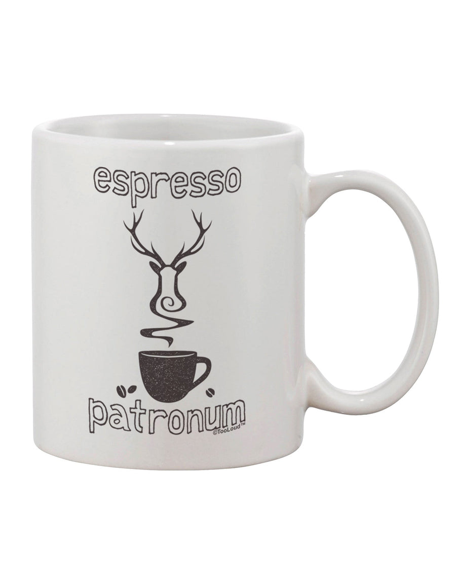 11 oz Espresso Patronum Printed Coffee Mug - Expert Drinkware TooLoud-11 OZ Coffee Mug-TooLoud-White-Davson Sales