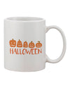 11 oz Halloween Pumpkins Printed Coffee Mug - Expertly Crafted Drinkware-11 OZ Coffee Mug-TooLoud-Davson Sales