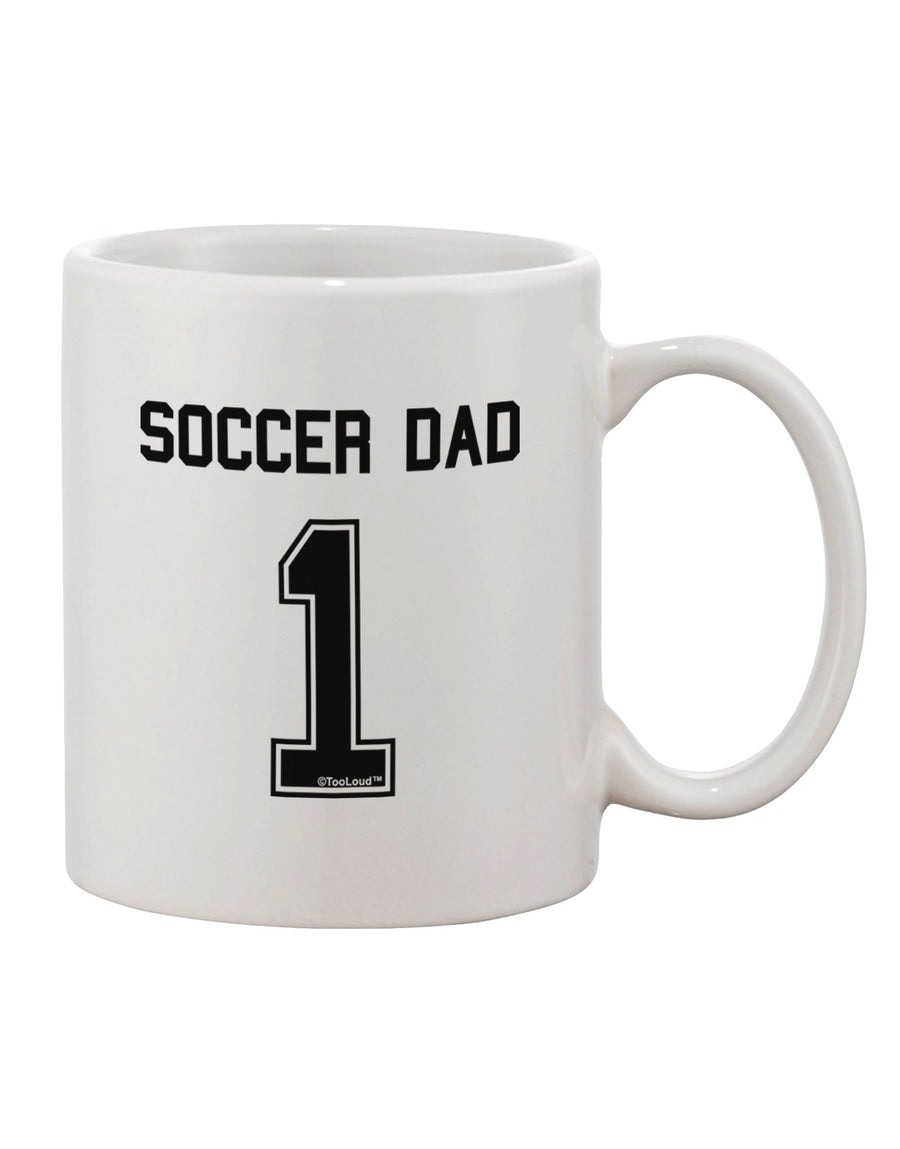 11 oz Soccer Dad Jersey Printed Coffee Mug - Expertly Crafted Drinkware by TooLoud-11 OZ Coffee Mug-TooLoud-White-Davson Sales