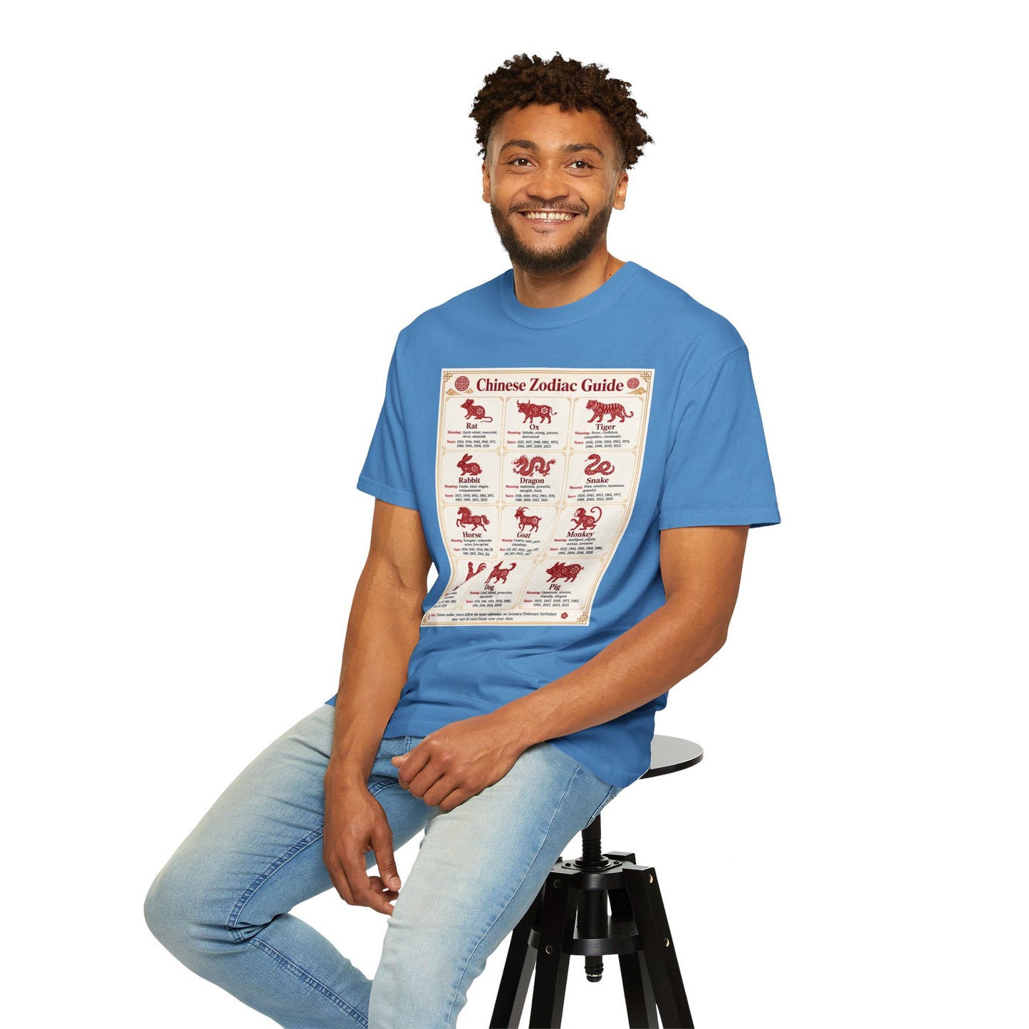 Chinese Zodiac Guide Design #1 Unisex T-Shirt by TOOLOUD