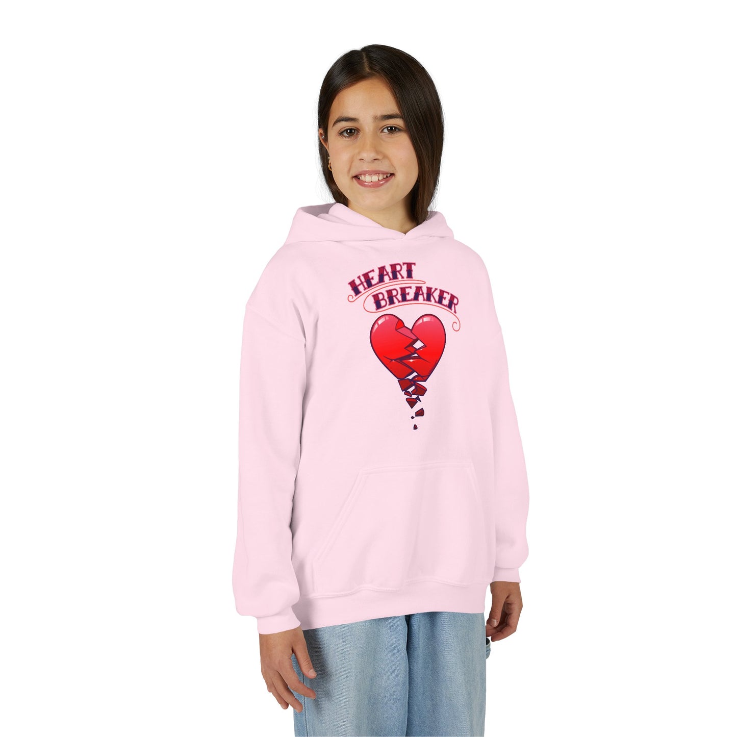 Heart Breaker Cute Childrens Hoodie by TOOLOUD