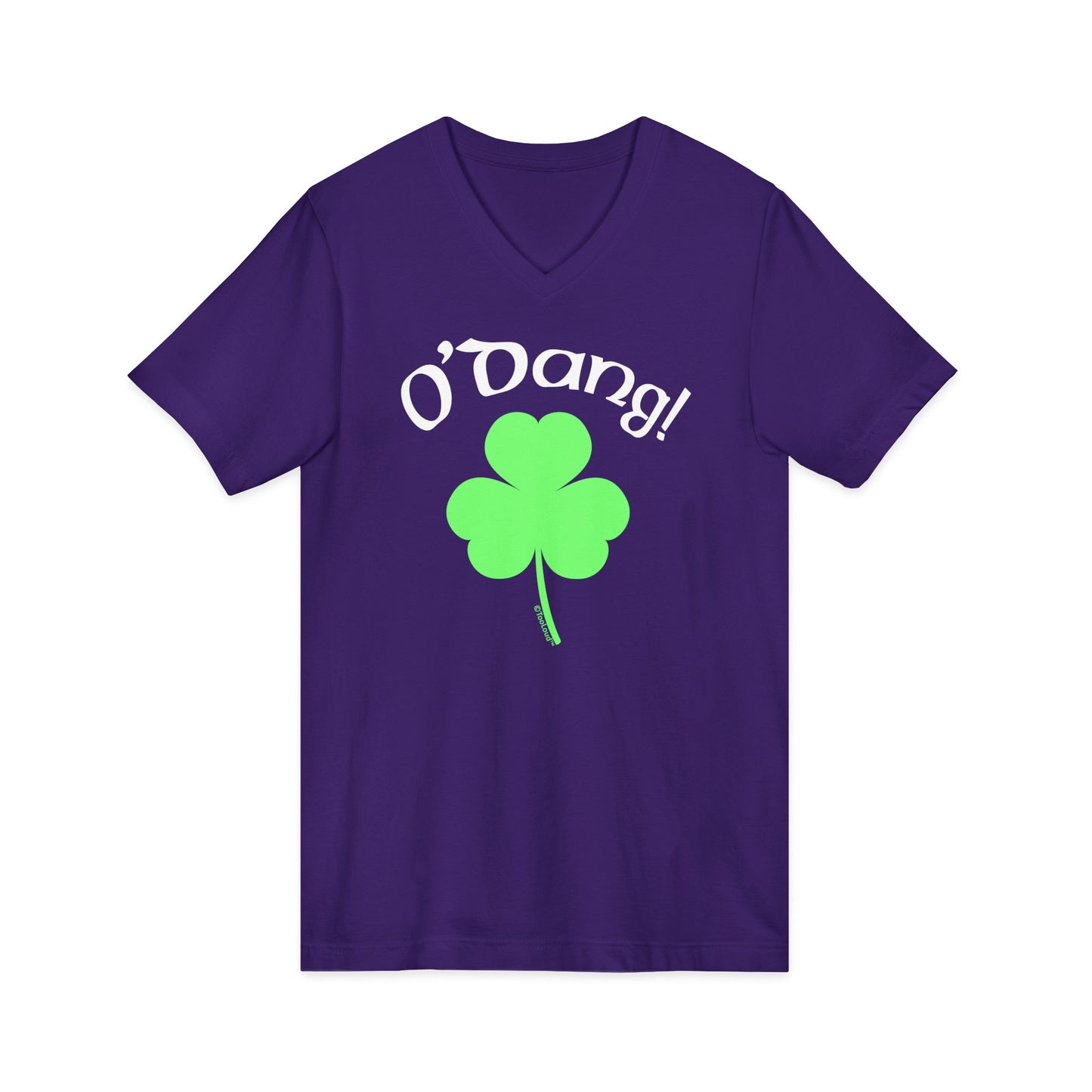 O'Dang – St. Patrick's Day Adult Dark V-Neck T-Shirt by TOOLOUD