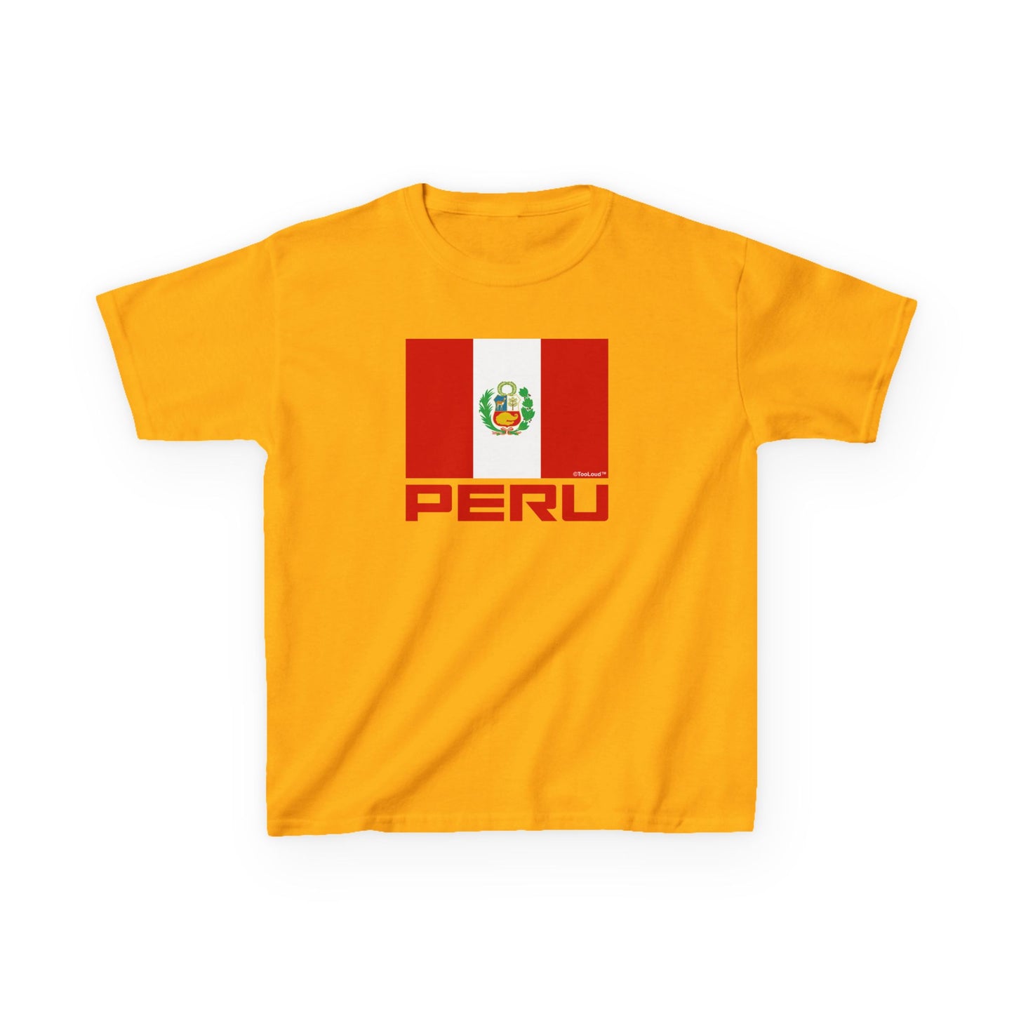 Peru Flag Children’s T-Shirt by TOOLOUD
