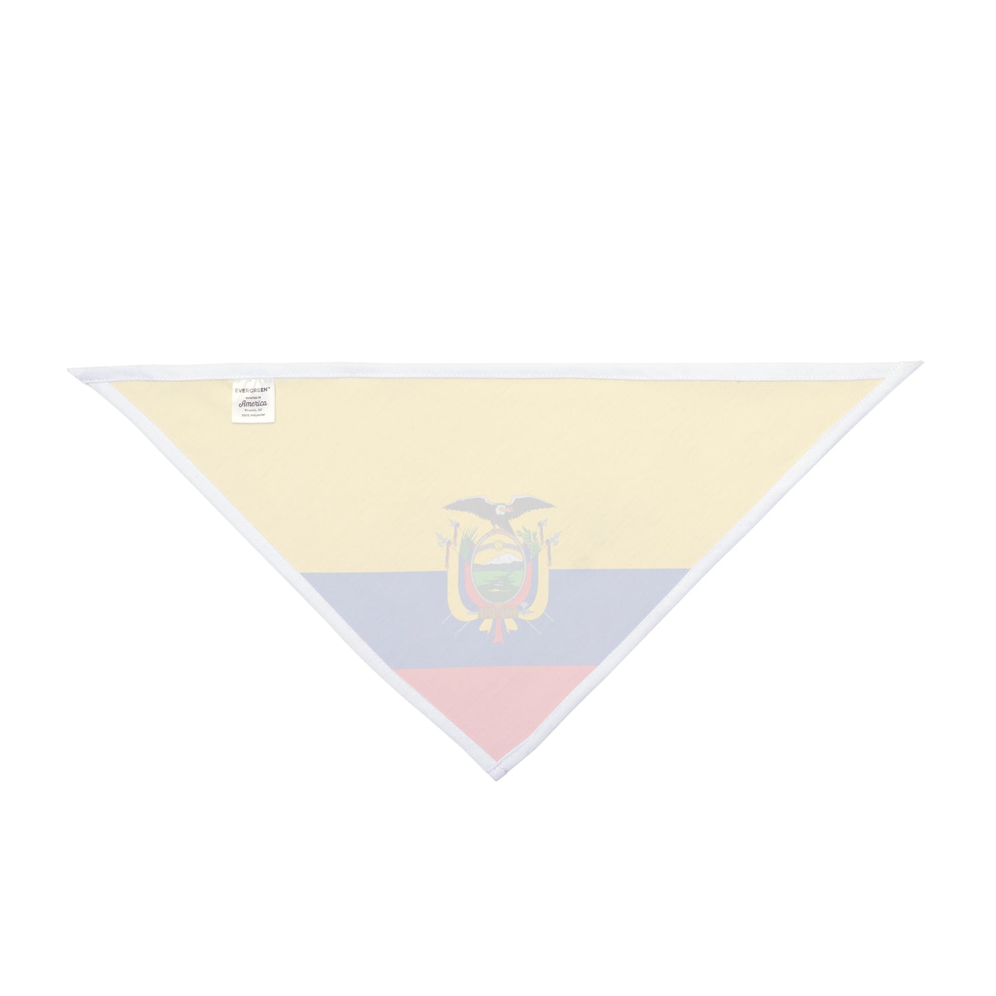 Ecuador Flag AOP Dog/Pet Bandana – All Over Print, 2 Sizes