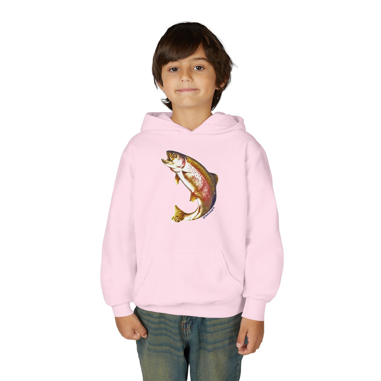 Rainbow Trout Youth Children’s Hoodie Sweatshirt by TOOLOUD