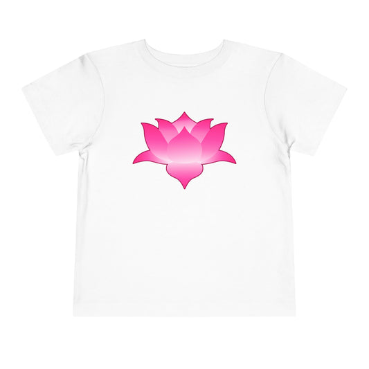Lotus Flower Design Gradient Toddler T-Shirt by TOOLOUD