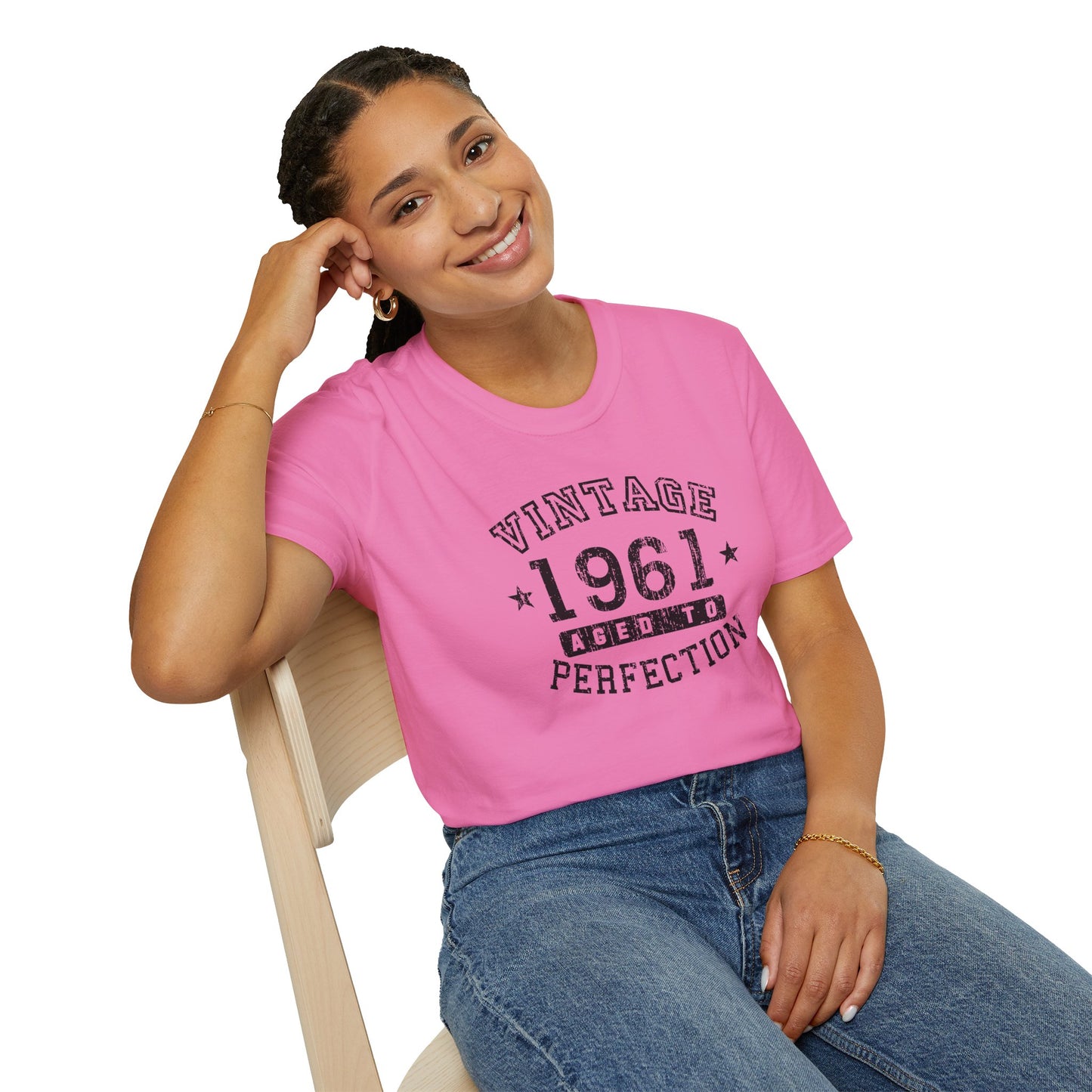 Customized Retro Birth Year Worn-In Unisex Tee for Adults – Exclusively by TooLoud