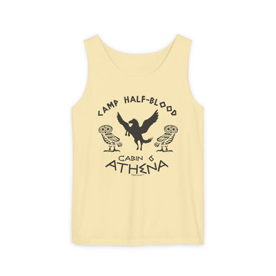 Camp Half Blood Cabin 6 Athena Loose Adult Garment-Dyed Tank Top by TOOLOUD