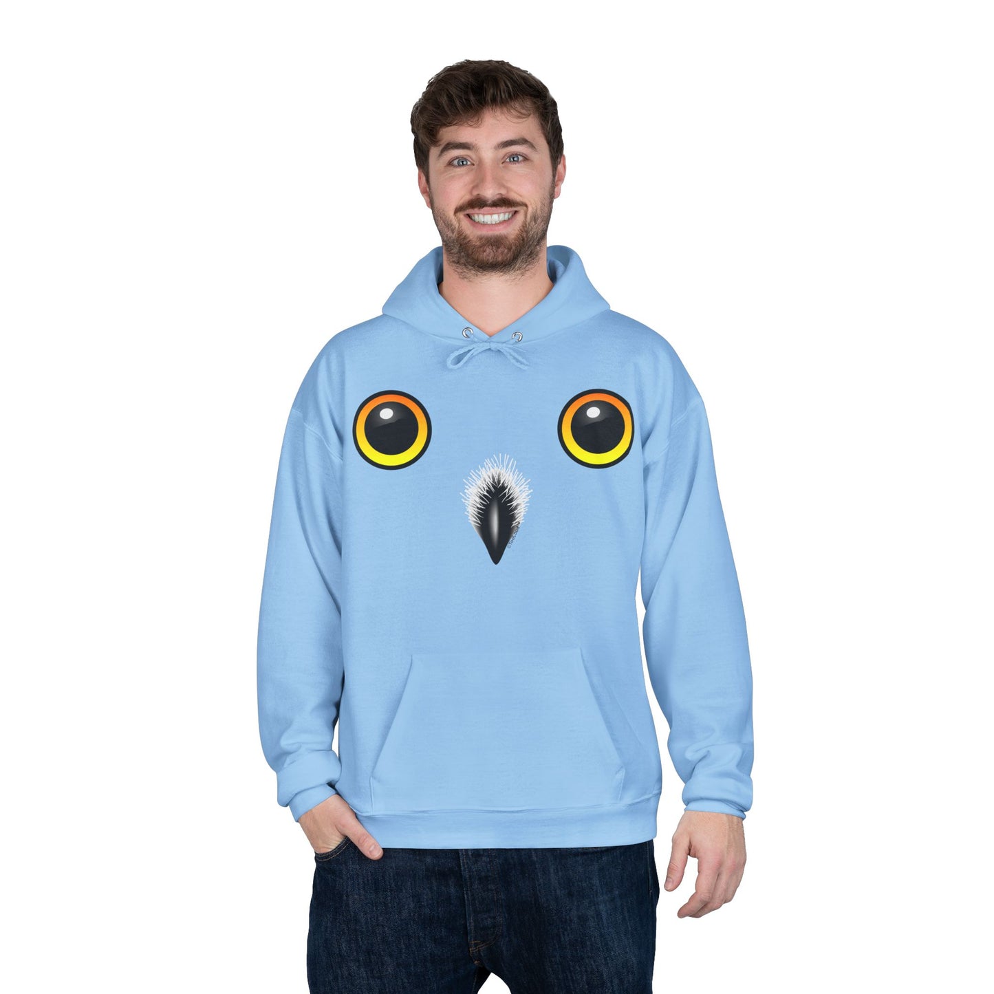 Cute Snowy Owl Face Hoodie Pullover Sweatshirt by TOOLOUD™