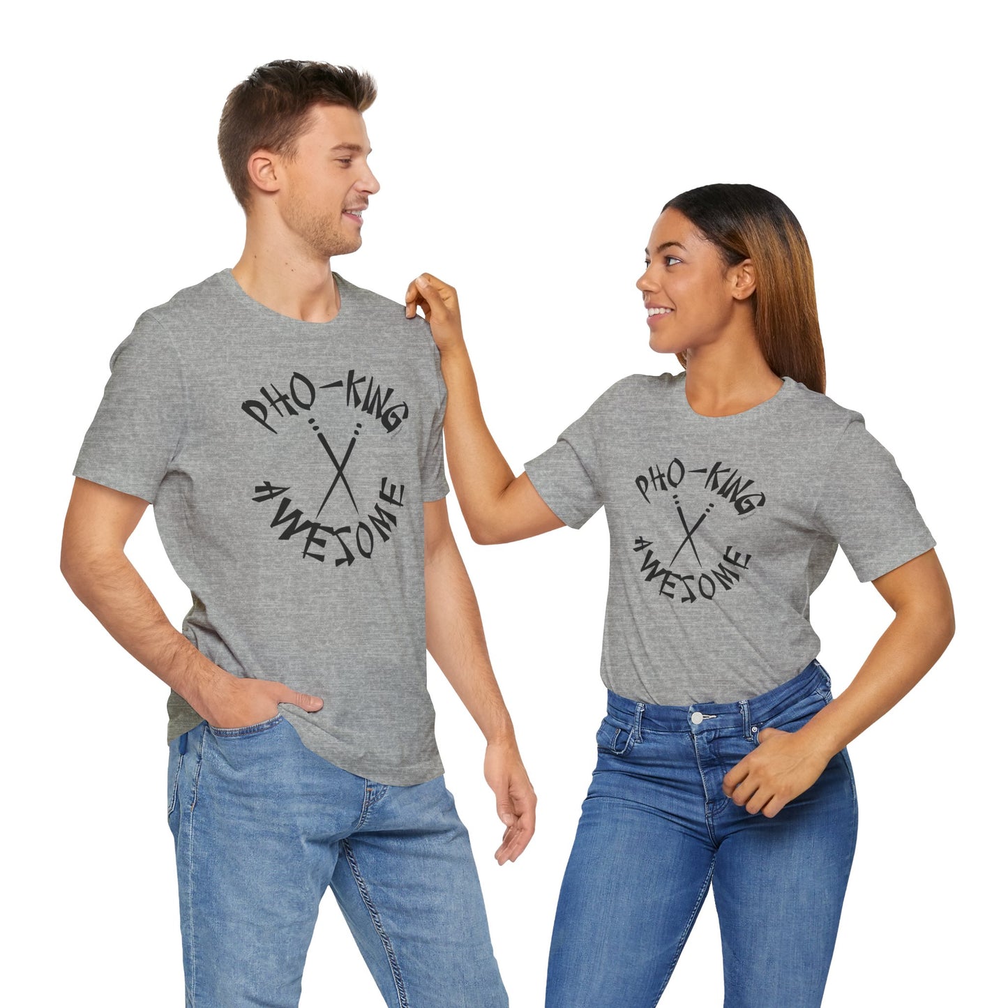 Pho King Awesome Funny Vietnamese Soup Vietnam Foodie Humor Adult T-Shirt by TOOLOUD