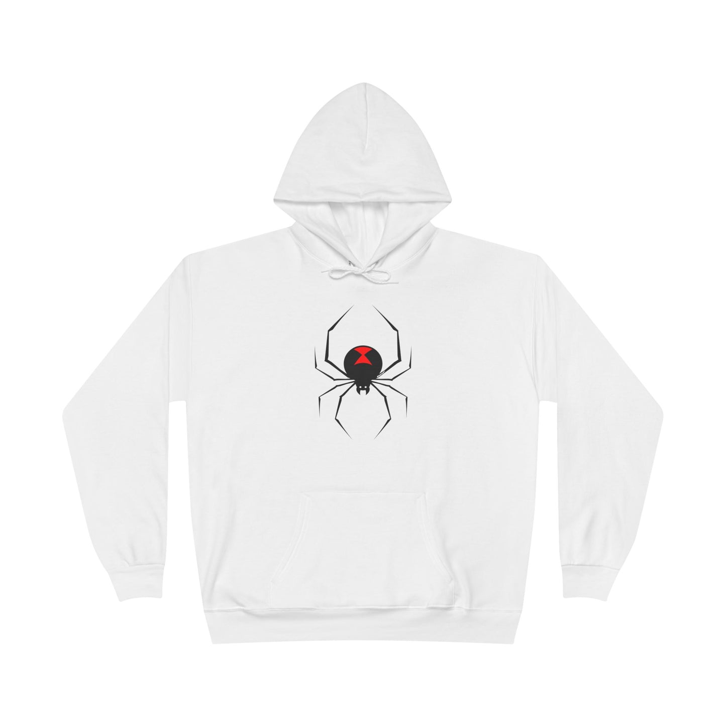 Black Widow Spider Design Hoodie Sweatshirt by TOOLOUD