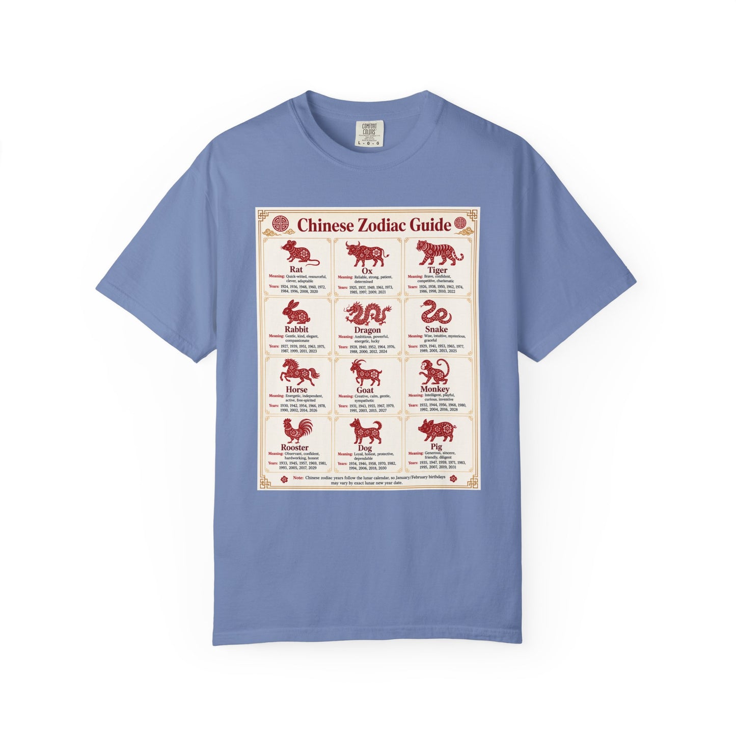 Chinese Zodiac Guide Design #1 Unisex T-Shirt by TOOLOUD