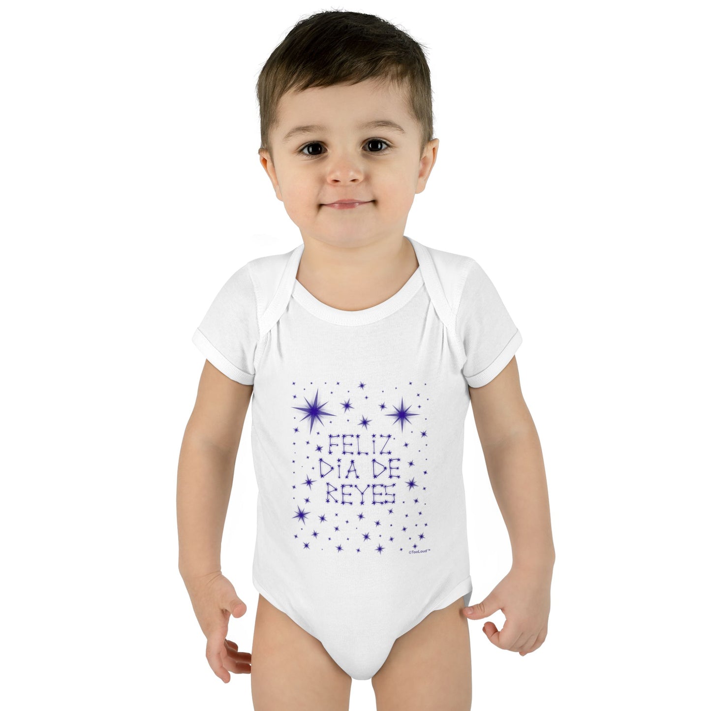Feliz Dia de Reyes - Estrellas Brillantes Baby Romper Bodysuit by TOOLOUD