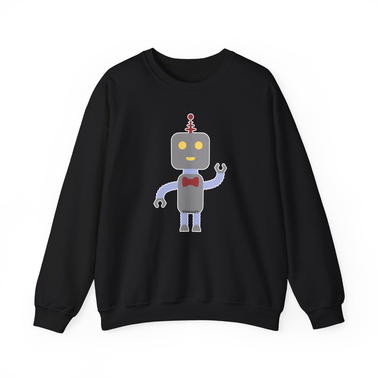 Cute Robot Male Adult Dark Sweatshirt by TOOLOUD