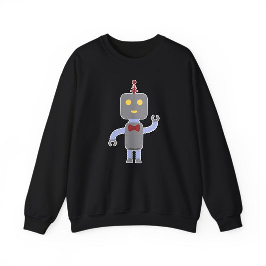 Cute Robot Male Adult Dark Sweatshirt by TOOLOUD