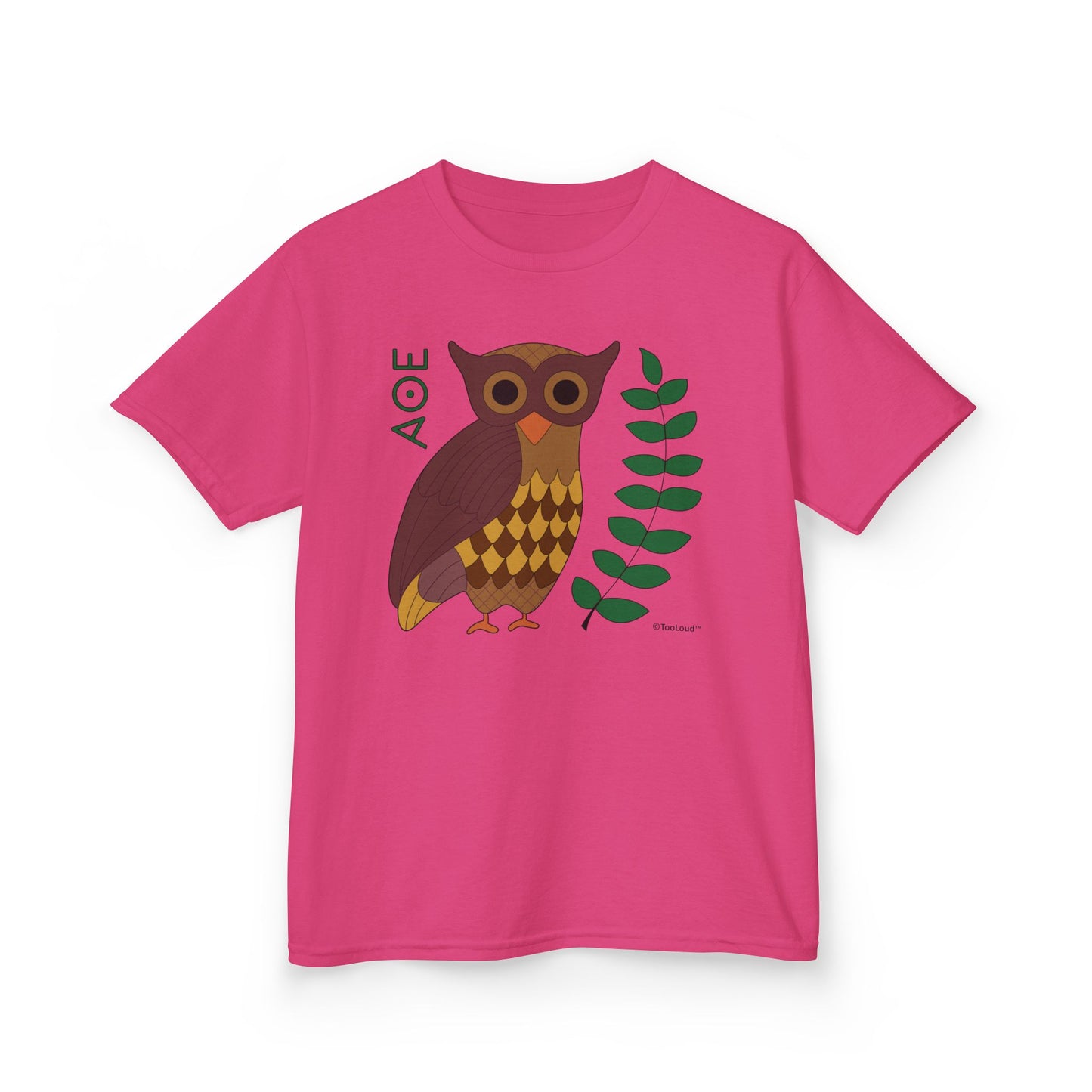 Owl of Athena Children’s T-Shirt by TOOLOUD