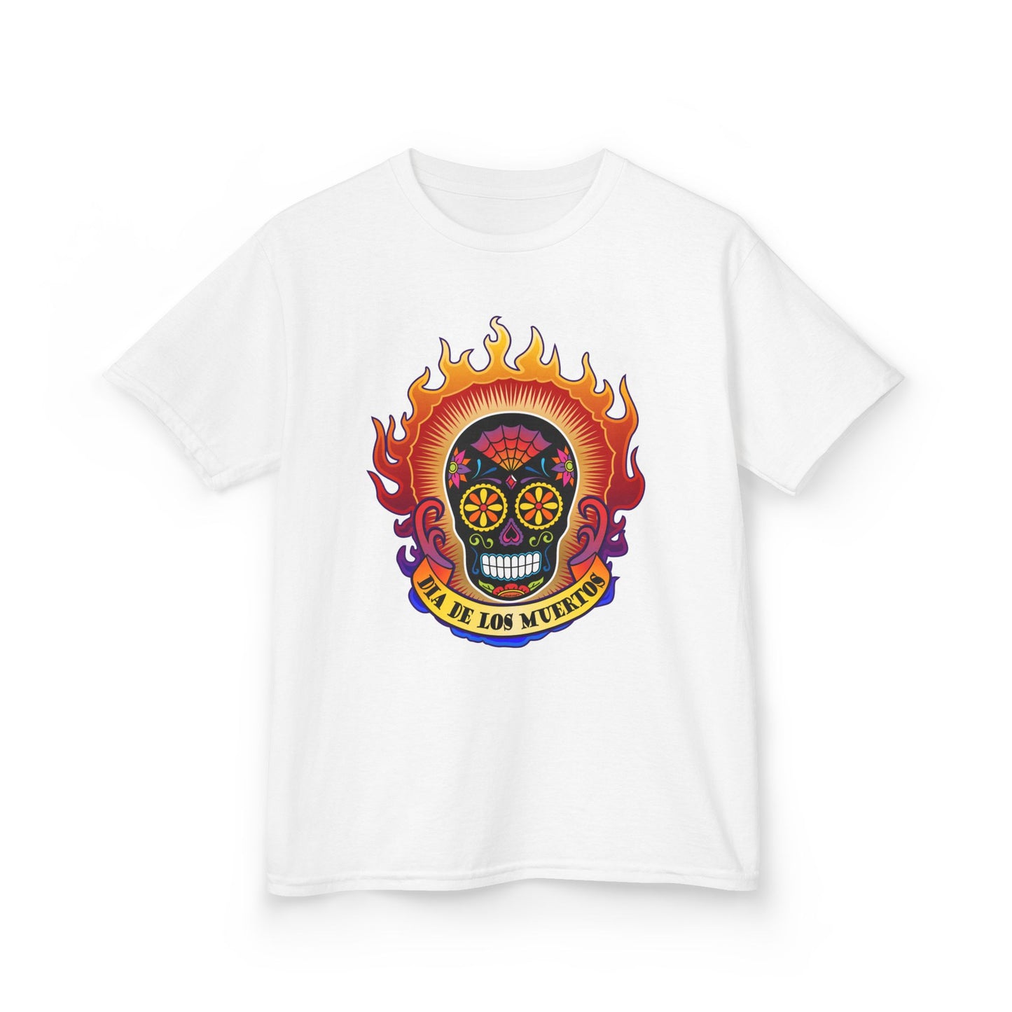 Dia de Los Muertos Sacred Calavera – Day of the Dead Children’s T-Shirt by TOOLOUD