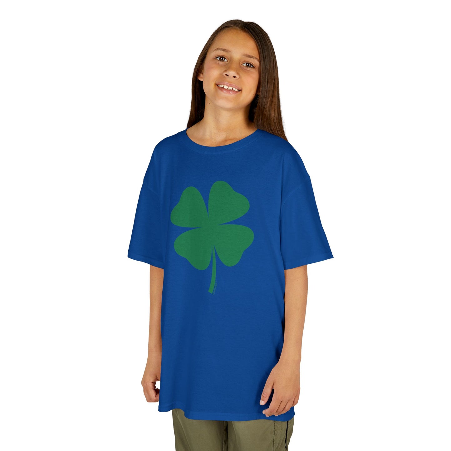 Lucky Four Leaf Clover St. Patrick's Day Children's T-Shirt by TOOLOUD
