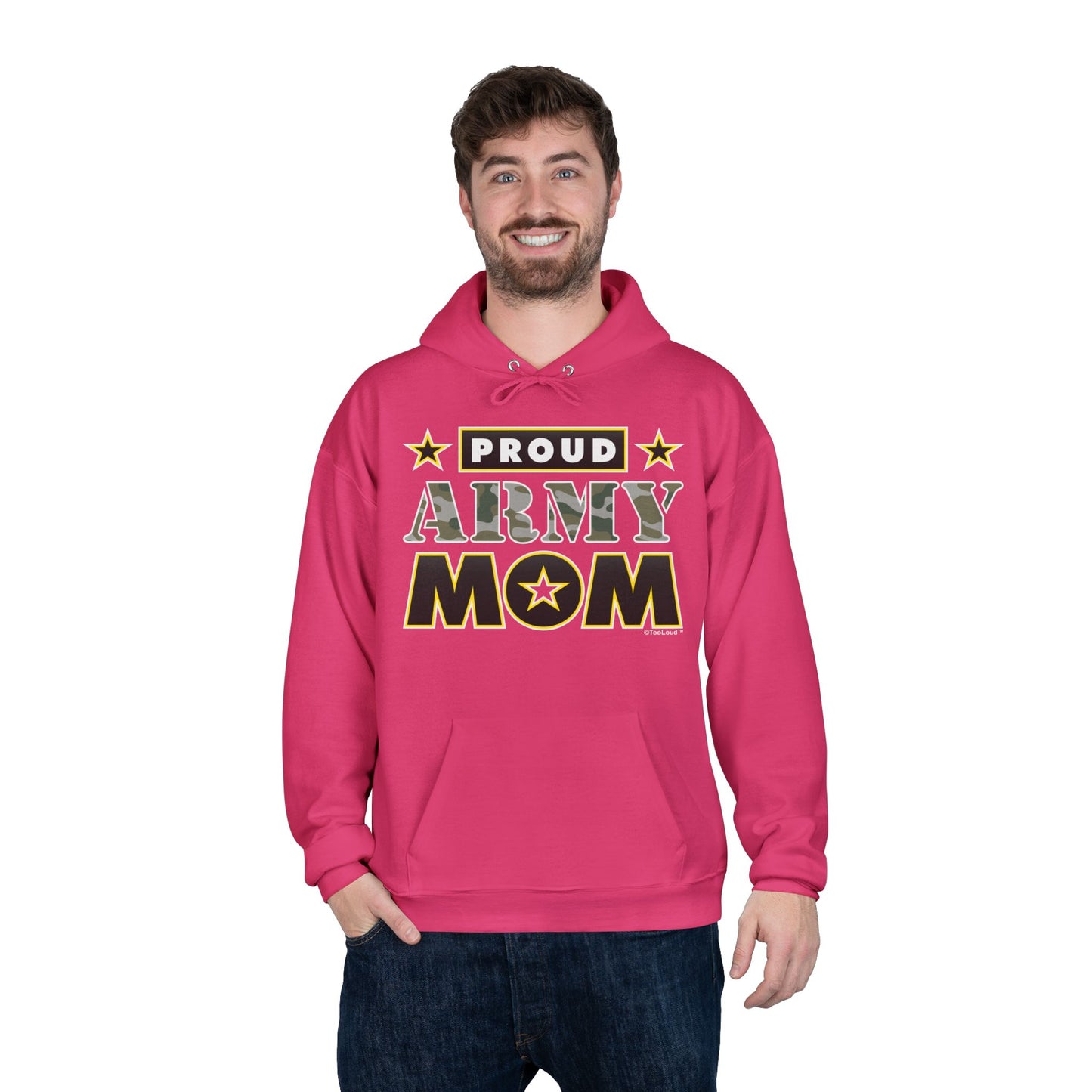 Proud Army Mom Dark Sweatshirt Hoodie by TOOLOUD™