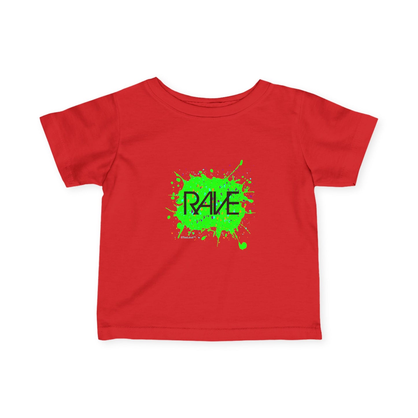 Rave Splatter Green Infant T-Shirt Dark by TOOLOUD
