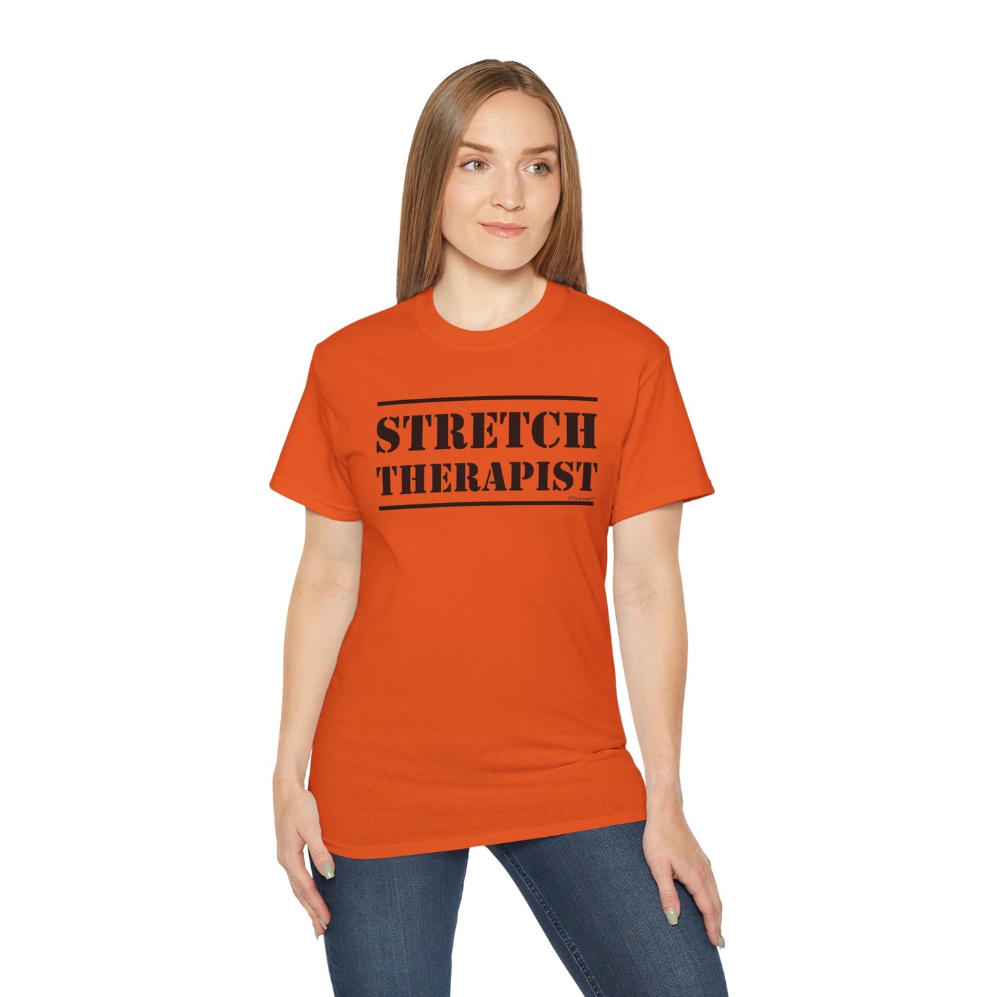 Stretch Therapist Text Women’s T-Shirt by TOOLOUD