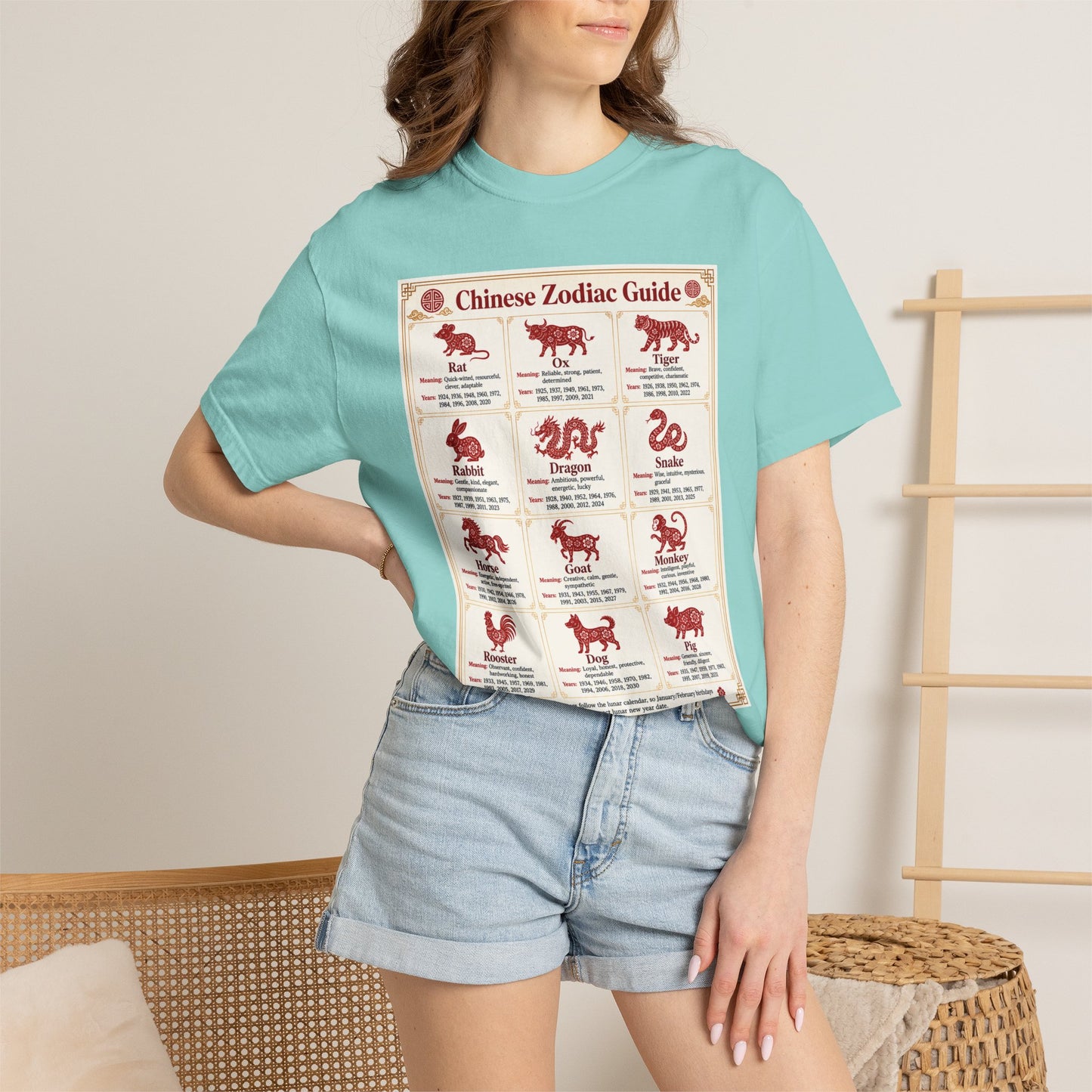 Chinese Zodiac Guide Design #1 Unisex T-Shirt by TOOLOUD
