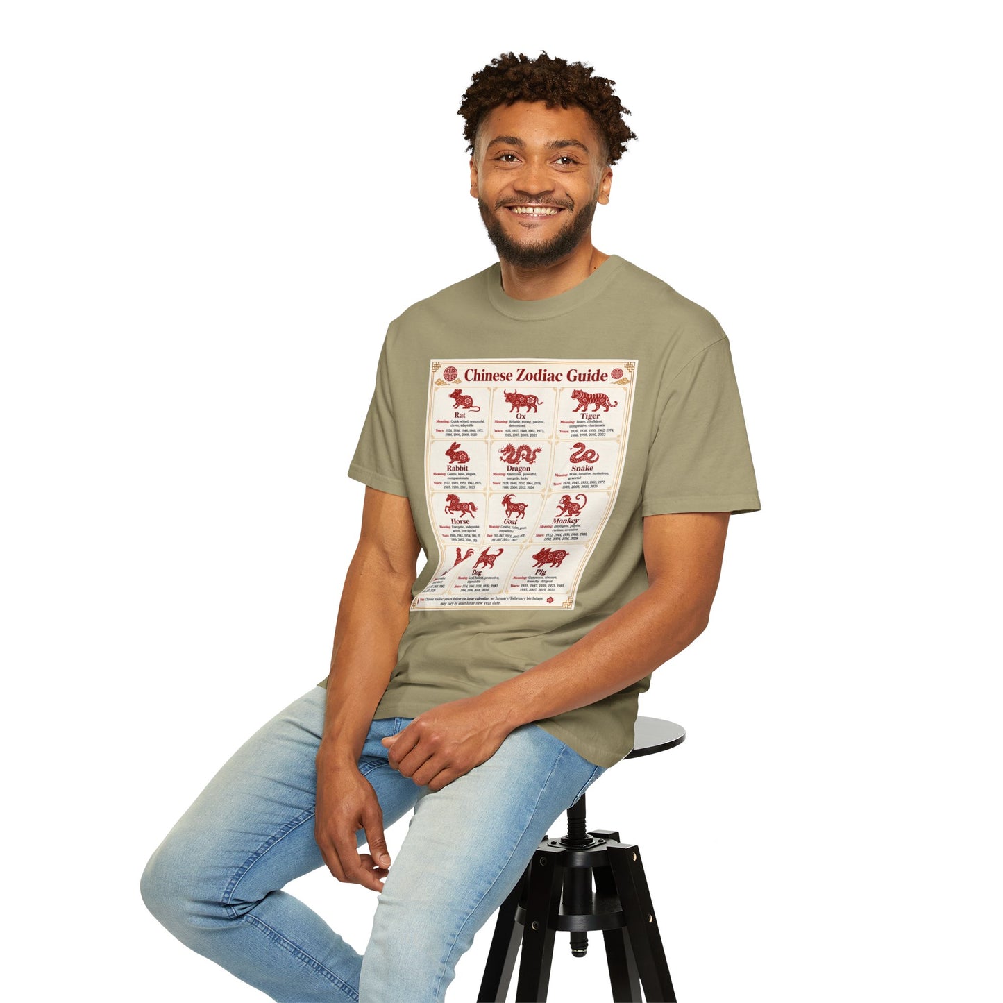 Chinese Zodiac Guide Design #1 Unisex T-Shirt by TOOLOUD