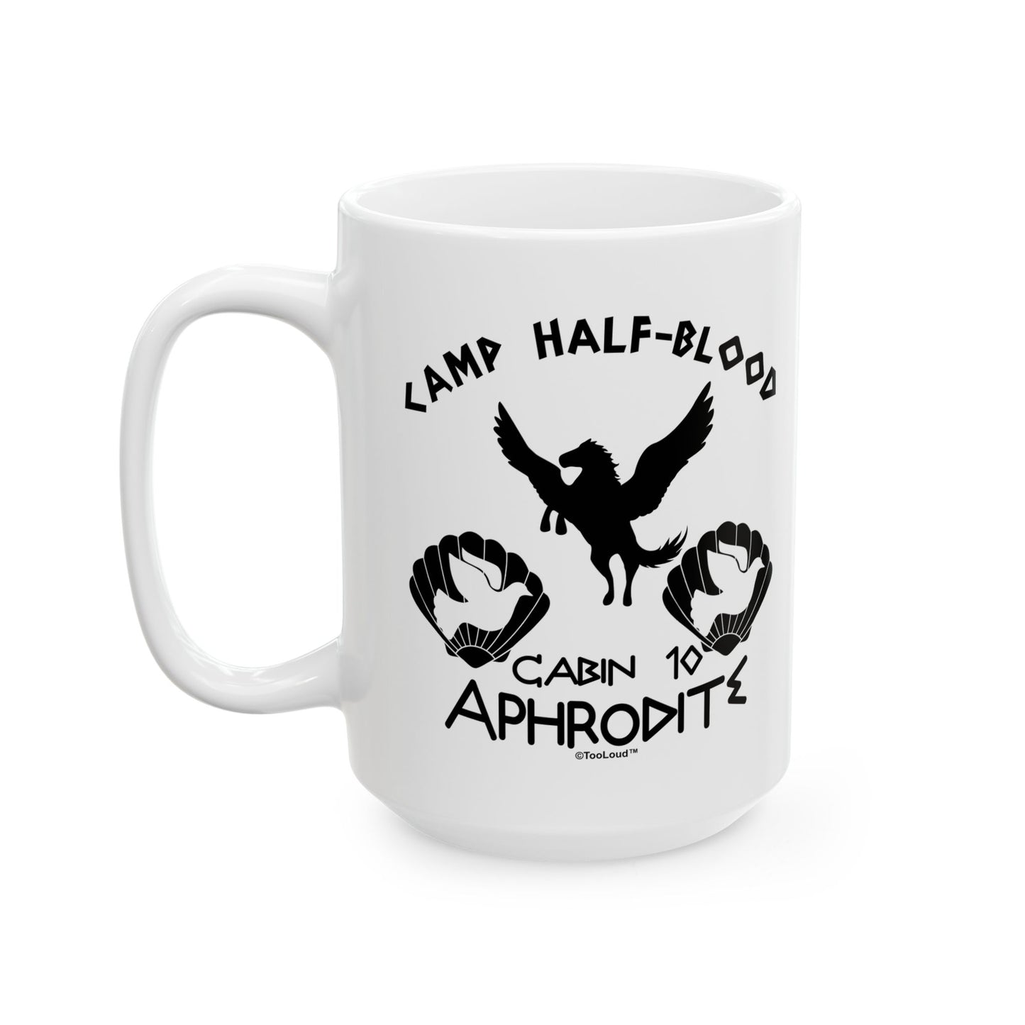 Cabin 10 Aphrodite Camp Half-Blood Printed Coffee Mug (11oz or 15oz) by TOOLOUD