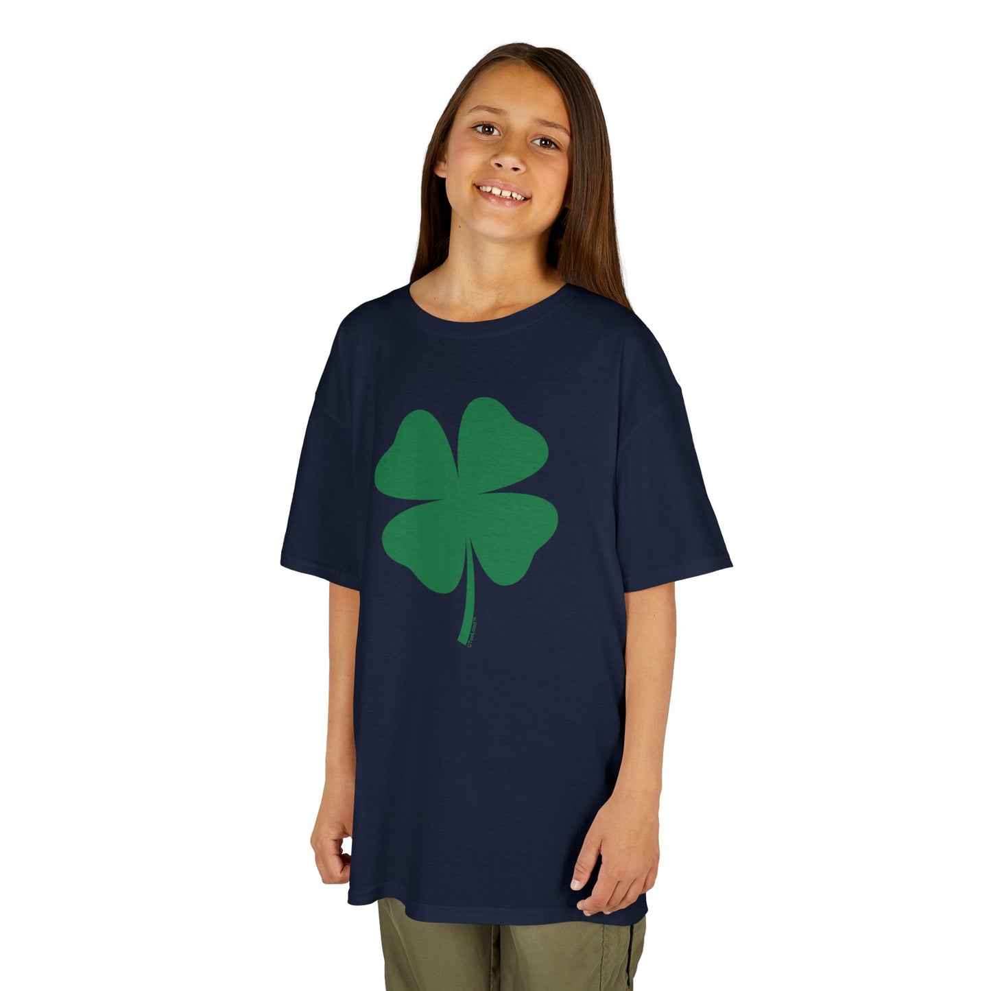 Lucky Four Leaf Clover St. Patrick's Day Children's T-Shirt by TOOLOUD