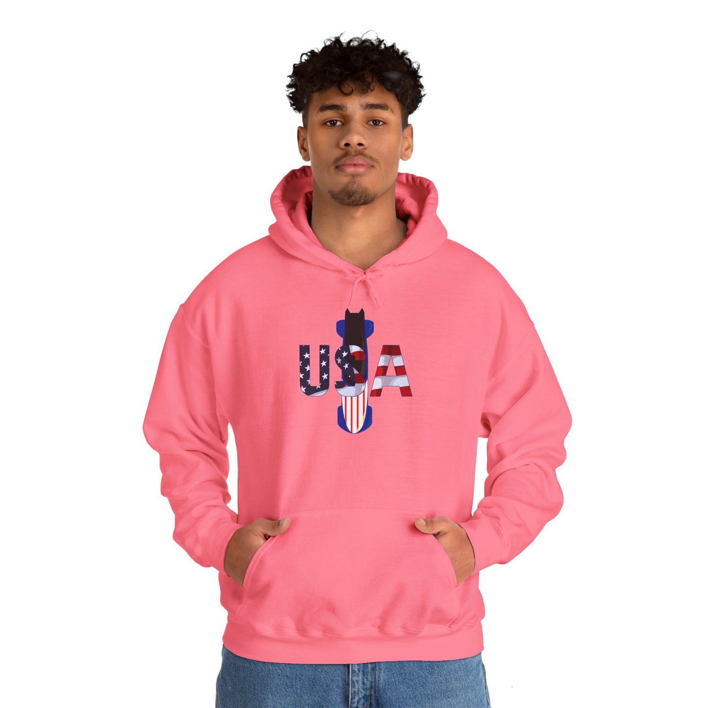 USA Bobsled Hoodie Unisex Sweatshirt by TooLoud