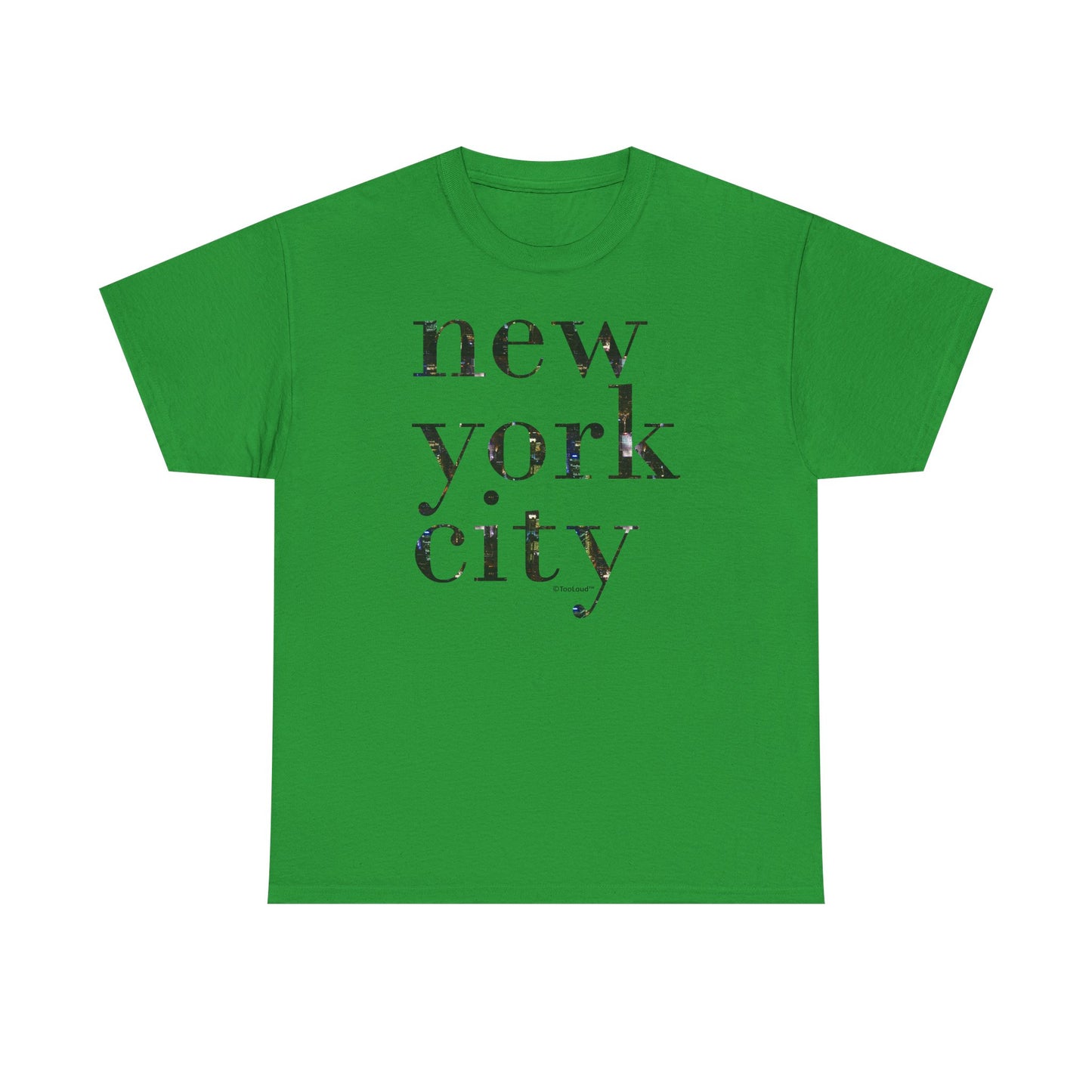 New York City – City Lights Adult T-Shirt by TOOLOUD