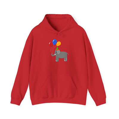 TooLoud Cute Elephant with Balloons Unisex Hoodie Sweatshirt