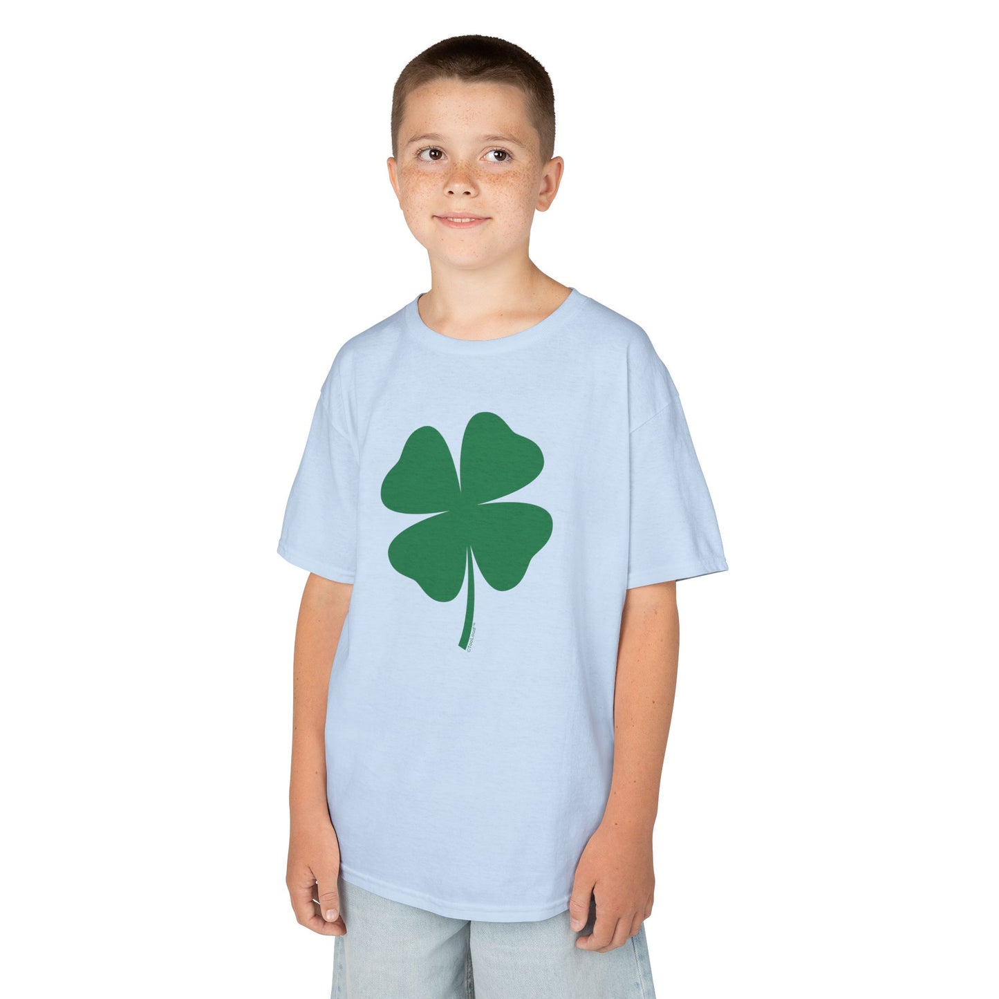 Lucky Four Leaf Clover St. Patrick's Day Children's T-Shirt by TOOLOUD