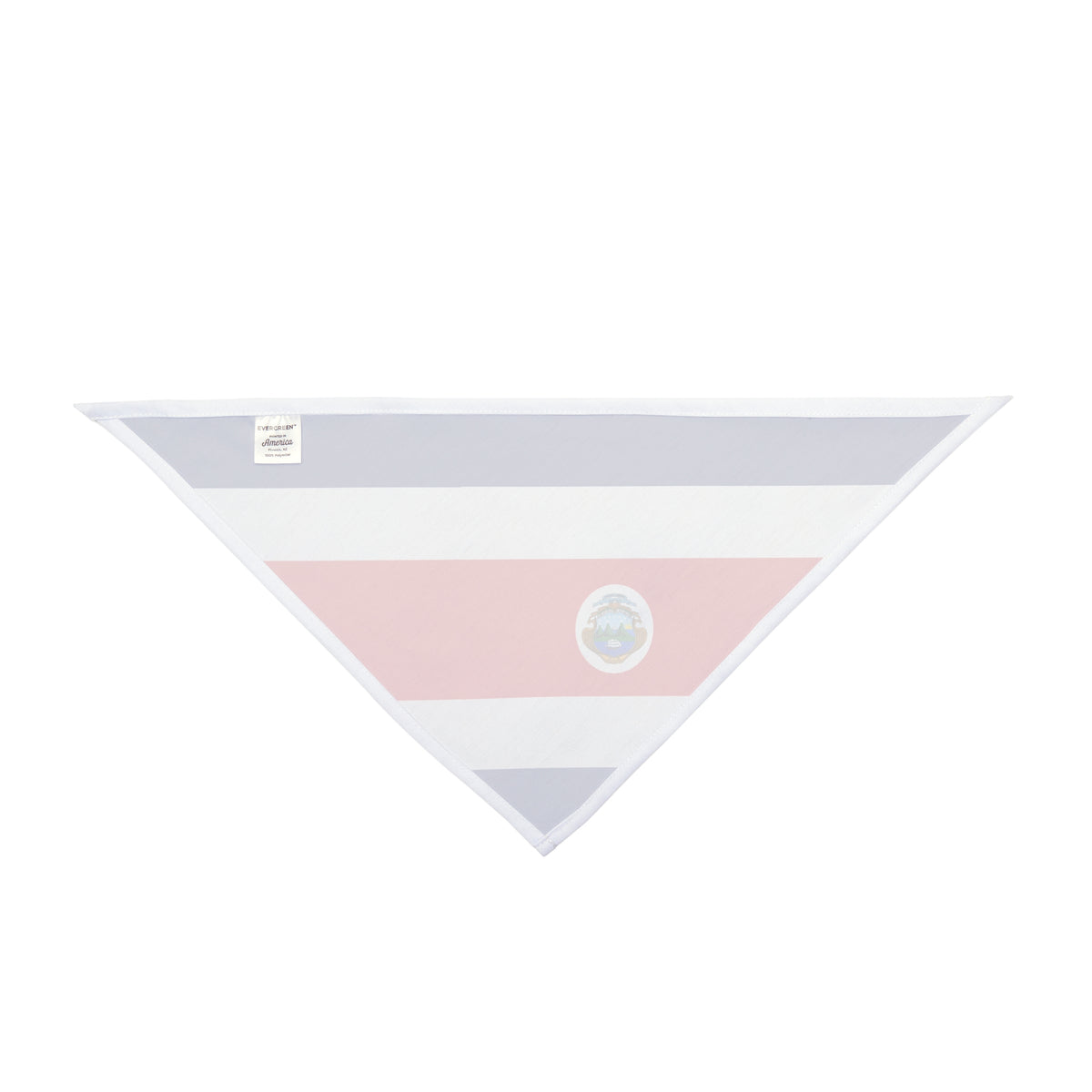 Costa Rica Flag AOP Dog Bandana All Over Print – 2 Size Options – White by TOOLOUD