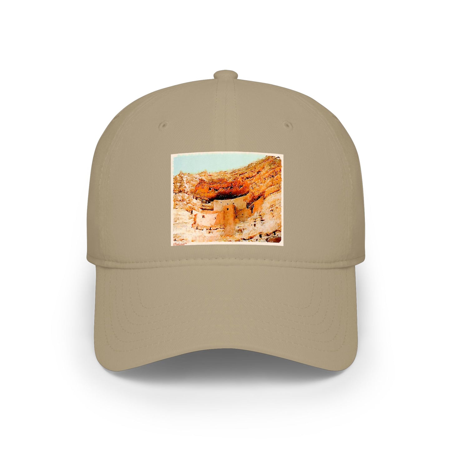 Montezuma Castle Watercolor Adult Baseball Cap Hat by TOOLOUD