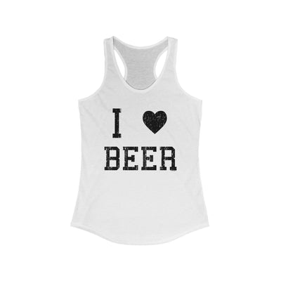 TOOLOUD I Heart Beer Women's Racerback Tank Top