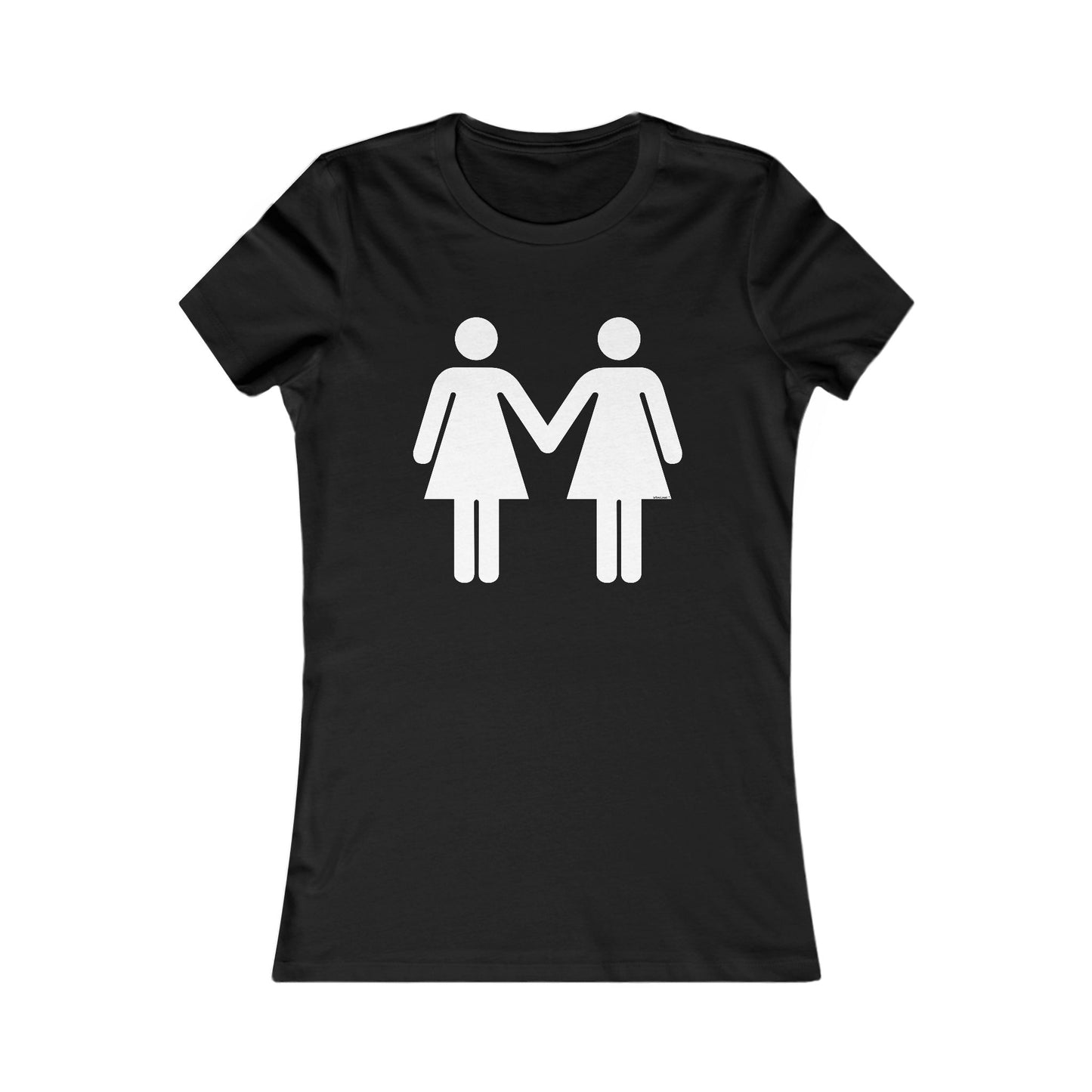 Lesbian Women Holding Hands LGBT Juniors Crew Dark T-Shirt by TOOLOUD
