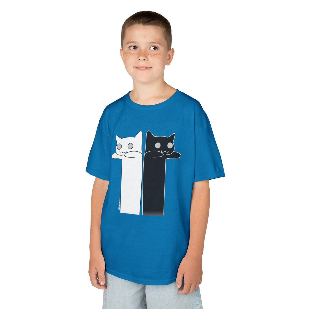 Longcat and Tacgnol – Internet Humor Children's Dark T-Shirt by TOOLOUD