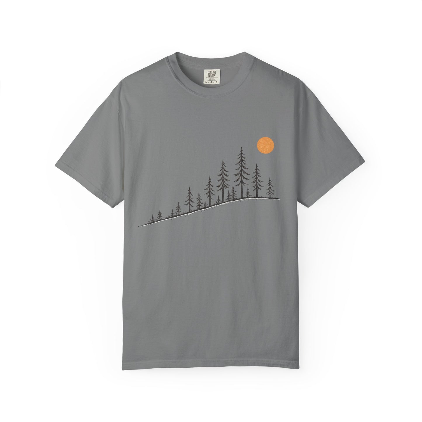 Sunrise Over the Pines Adult Garment-Dyed T-Shirt
