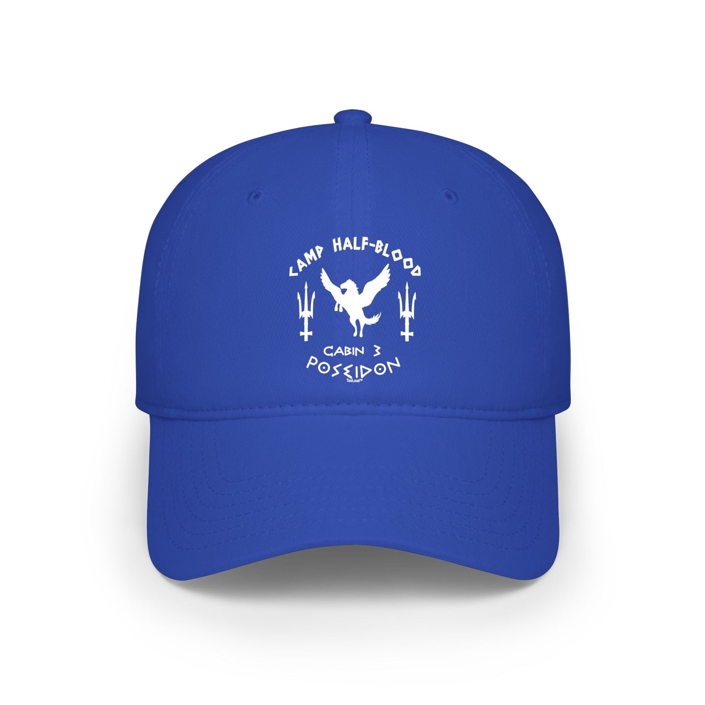 Cabin 3 Poseidon Camp Half Blood Adult Dark Baseball Cap Hat by TOOLOUD