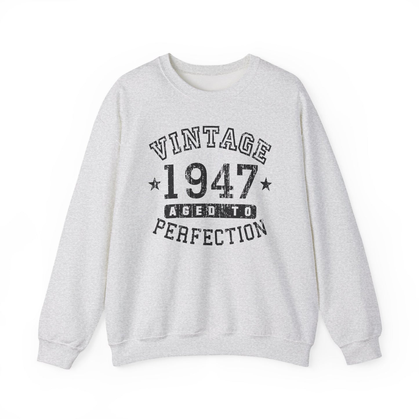 1947 - Vintage Birth Year Sweatshirt Adults Unisex by TOOLOUD